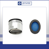 Aérateurs de Robinet Industriels en Laiton de Haute Qualité Résistants à la Corrosion Privac Brassworks PBL-FV001 Finition Chromée Économiseur d'Eau PVC