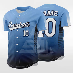 Camiseta de Béisbol de Manga Corta para Hombre, Transpirable, Talla Grande, Logotipo Personalizado, Uniforme de Alta Calidad - Product Image 2
