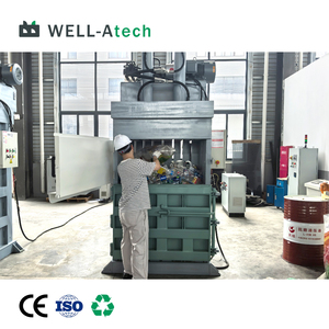<strong>Vertical</strong> Baler <strong>Machine</strong> With Intelligent Control For Mixed Recyclables - Product Image 2
