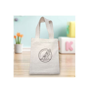 Meilleur prix Sac fourre-tout en coton écologique Logo personnalisé Sac d'épicerie réutilisable robuste en toile Motif d'impression uni Promotions - Product Image 3