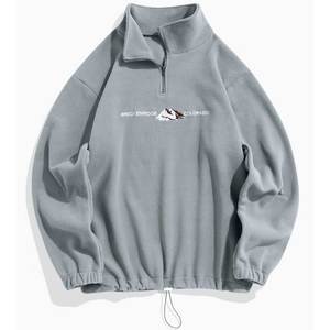Nouveau design pull épais personnalisé sweat à capuche zippé chaud pour l'hiver sweat à capuche en polaire Sherpa en coton personnalisé pour hommes - Product Image 1