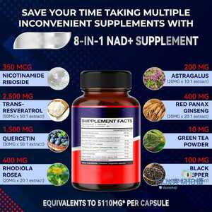 Capsules pures de mononucléotide NAD de nicotinamide en gros Booster de cellules anti-âge à haute absorption - Product Image 3