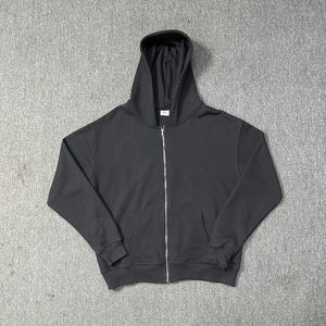 Sweats à capuche personnalisés sweat à capuche avec fermeture éclair boxy up sweat à capuche imprimé bulles sweat à capuche avec fermeture éclair vierge logo personnalisé sweats à capuche lourds pour hommes - Product Image 1