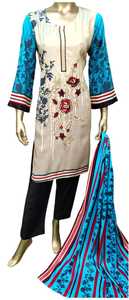 2023 meilleure vente pakistanais readymade brodé Salwar Kameez femmes fête Style droite Silhouette Lénine costumes prêt à l'emploi - Product Image 6