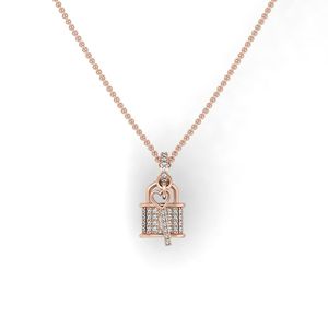 Best Selling 18K Gold Plated Real Diamond <b>Statement</b> Charm Pendant Fashion <b>Jewelry</b> for Unisex Wedding Party Engagement & Gift - Product Image 2