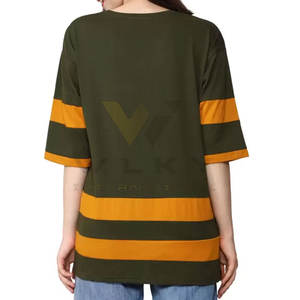 Camisetas de mujer de alta calidad de color sólido Camisetas de mujer ajustadas Camisetas de mujer con logotipo personalizado Camisetas de mujer - Product Image 2