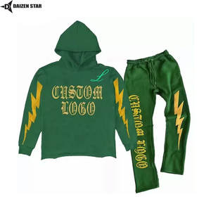 Sudadera con Capucha para Hombre, Invierno, 100% Algodón, Felpa, Ecológica, Transpirable, Resistente al Viento, Informal, Color Sólido, Teñido Liso, Personalizada 420 - Product Image 3