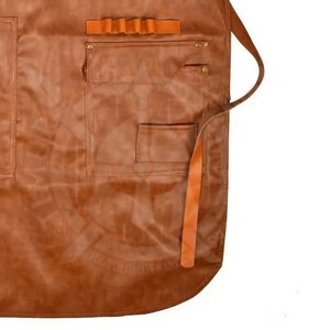 Fireproof Comfortable Safety Clothing Customizable Fabric <b>Aprons</b> Front <b>Pockets</b> <b>With</b> 100% Leather Fabric - Product Image 6