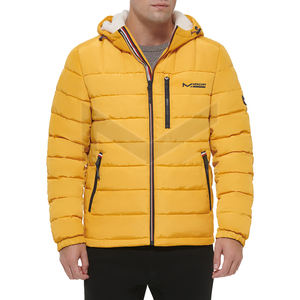 OEM-chaquetas de alta calidad para hombre, puff con cremallera completa, talla grande - Product Image 1