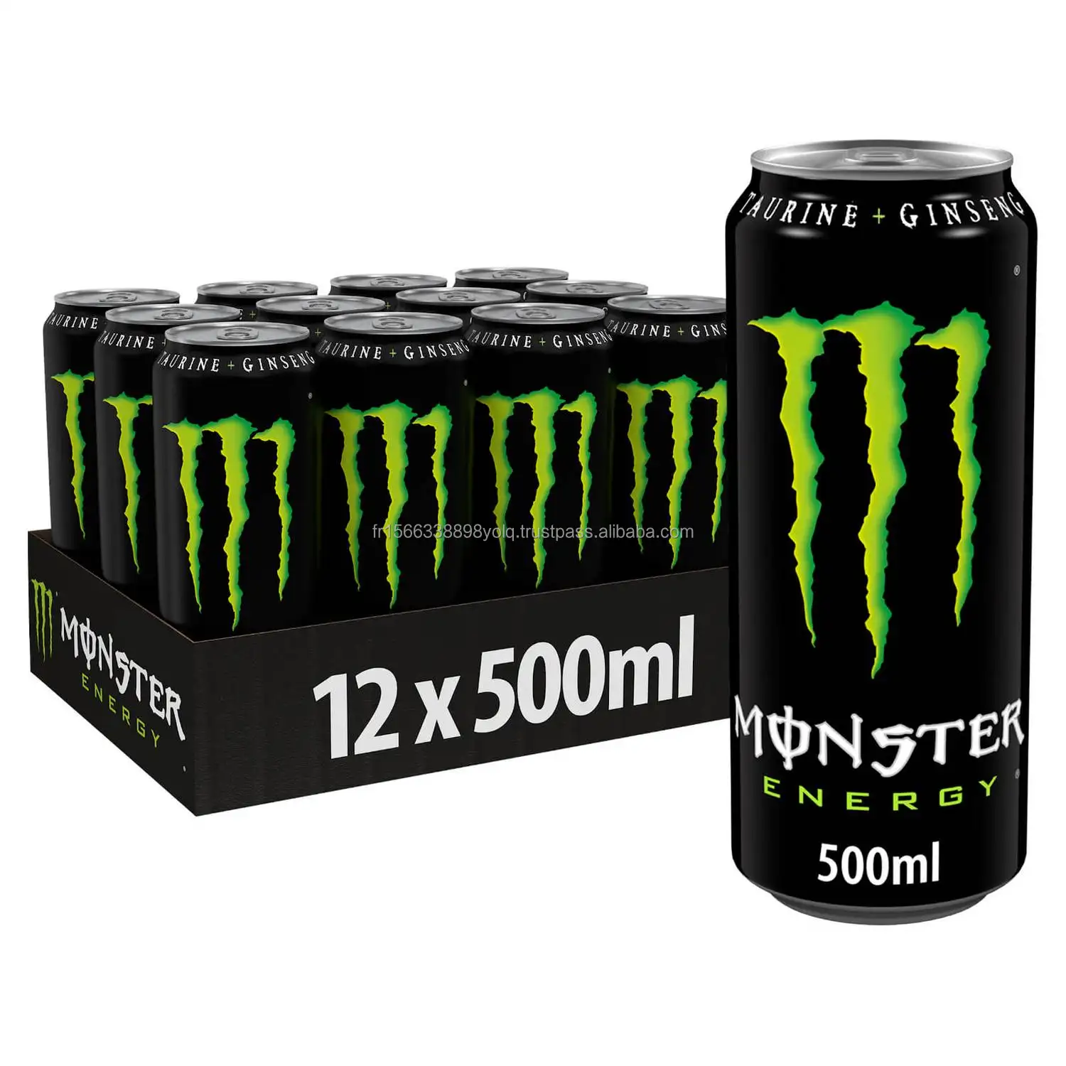 Monster-Energetic-Drink, grün Original, 10,5 Fl Unzen (Packung mit 12)