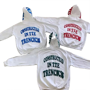 2025 nouveauté mode personnalisé bouffée impression sweats à capuche courts de haute qualité surdimensionné personnaliser fermeture éclair hommes sweats à capuche - Product Image 1