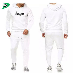 Costume de sport d'hiver pour hommes avec logo personnalisé Ensembles de pantalons de survêtement et de sweat à capuche grande taille Survêtement de mode avec pantalon - Product Image 4