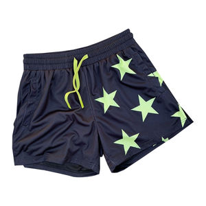 2025 pantalones cortos de lona de ajuste cómodo Unisex logotipo personalizado ecológico transpirable sólido 100% algodón Jogger nadar sudor entrenamiento diario - Product Image 3