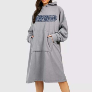 Sudaderas con capucha largas islámicas para mujer de la mejor calidad, ropa de calle de moda, sudaderas con capucha musulmanas de punto de invierno - Product Image 6