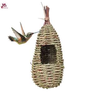 Nido de pájaro de paja para mascotas, casa cálida para jardín, accesorios decorativos, nido colgante de pájaro para venta al por mayor - Product Image 3