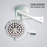 Lampe chirurgicale LED médicale 160000 Lux Série 500 à focalisation réglable, sans ombre, avec mode endoscope pour chirurgie hospitalière