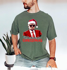 Camisetas de Hombre de Secado Rápido con Estampado Navideño, Tejido Ligero, 100% Poliéster, Suministro al por Mayor - Product Image 1