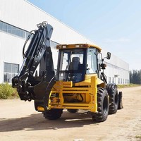Pour 388H tout-terrain Mini pelle diesel chargeuse sur pneus robuste avec moteur et moteur Garantie 1 an Chargeuse-pelleteuse