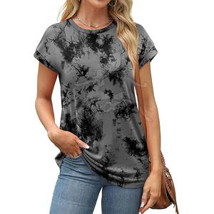 Material suave y acabado limpio para uso diario de moda Camiseta casual con diseño de color personalizado simple - Product Image 5