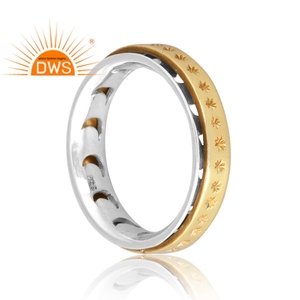 Superventas 925 plata esterlina 18K anillo chapado en oro Demi joyería fina para mujer regalo para ella - Product Image 2