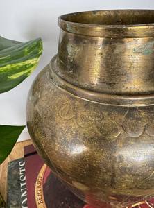 Private labelling custom made aluminum flower <b>vase</b> with antique finish and <b>tall</b> design suitable for event planners - Product Image 2