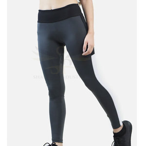 Mallas de cintura alta para mujer de alta calidad con logotipo personalizado Tejido de punto transpirable Estilo recto a un precio razonable - Product Image 1