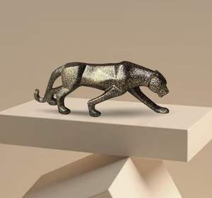 Figure animale en aluminium poli durable, parfaite pour les maisons modernes et pièce d'accent décorative artistique unique - Product Image 5
