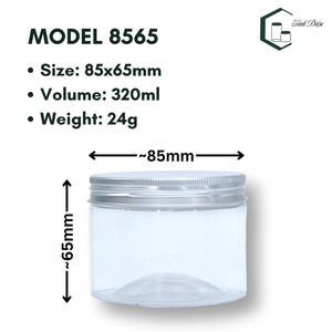 Botellas de almacenamiento de alimentos para mascotas de boca ancha de 85mm de diámetro, tapa de rosca, forma transparente, Impresión de logotipo personalizado, Ho Chi Minh, Vietnam - Product Image 5