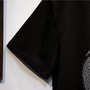 T-shirts d'été personnalisés avec transfert de strass personnalisé, 100% coton, en solde - Product Image 6