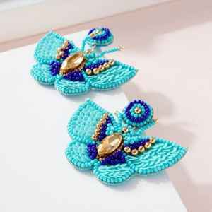 ต่างหูเม็ดสีทองหลายดีไซน์สไตล์ยุโรปและอเมริกาชุดโบฮีเมียนสำหรับงานแต่งงานขายส่ง - Product Image 5