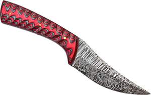 มีดใบตายเหล็กดามัสกัสคุณภาพพรีเมียม งานแฮนด์เมด พร้อมปลอกหนัง รองรับ OEM รับประกัน 3 ปี ระดับอุตสาหกรรม - Product Image 3