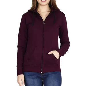 Custom Made <b>Top</b> Selling Women's Lightweight Zip-Up Hoodie Quick-Dry Casual Street Wear Front Logo Hoodies <b>Winter</b> OEM Service - Product Image 3
