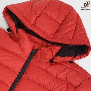 Chaqueta acolchada hecha en fábrica para hombre de nailon 100% al por mayor, estilo lujoso de la mejor calidad, cuello largo y fino con capucha, popular para invierno - Product Image 6