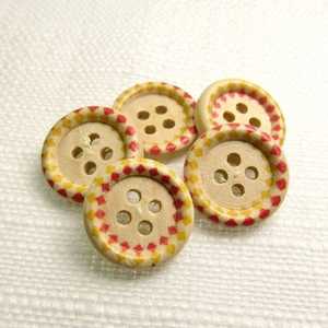 กระดุมกระดูกสำหรับงานตัดเย็บเสื้อผ้ากระดุมสีดำทำจากเขาทำจากอินเดีย - Product Image 1