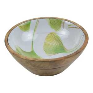 Juego de cuencos para servir ensalada de madera de acacia respetuoso con el medio ambiente personalizado, vajilla con acabado impreso para fiestas de catering, utensilios de cocina - Product Image 3