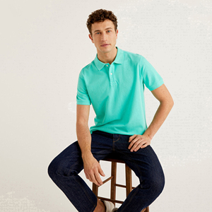 Polo de golf personnalisé pour homme, 100 % coton, logo brodé, décontracté, manches courtes, jersey uni, haute qualité, vierge - Product Image 5