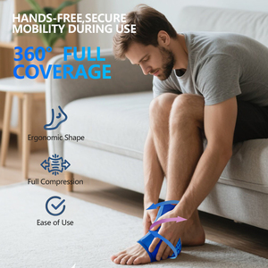 Attelle de cheville thermique réutilisable pour thérapie chaude et froide avec support chauffant et rafraîchissant pour les pieds et poche de <span class=keywords><strong>gel</strong></span> - Product Image 6