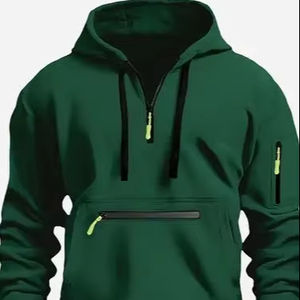 POCHETTE À Capuche Polaire Respirante TENDANCE pour Confort D'hiver Unisexe Polyester/Coton Mélange Brodé Perlé Conception Numérique - Product Image 1