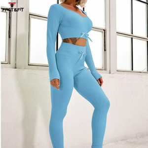 Conjunto de gimnasio de cintura alta para mujer, talla XL, logotipo personalizado impreso, mallas de Yoga sin costuras, pantalones cortos, sujetador, estilo de vida activo transpirable - Product Image 5
