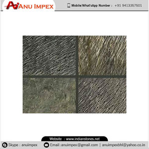 Pierre d'ardoise polie verte Jeera Tuile d'ardoise en pierre naturelle Design traditionnel pour une utilisation extérieure au mur et au sol - Product Image 4