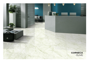 กระเบื้องปูพื้นเซรามิกพอร์ซเลนขัดเงาดีไซน์ทันสมัยขนาด600x1200มม. กระเบื้องหินอ่อน - Product Image 2