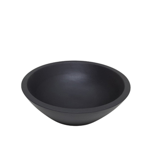 Bol rond en bois couleur gris et noir bol de service et bol à salade pour ustensiles de cuisine faits à la main personnalisés en vrac - Product Image 4