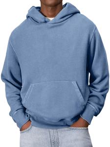 Sweat à capuche surdimensionné 100% coton pour hommes, sweat-shirt uni vierge avec poids lourd 500GSM veste à capuche épaisse - Product Image 3