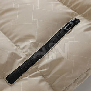 Veste d'hiver décontractée légère pour hommes 100% polyester Gilet bouffant à col montant de haute qualité sans capuche chaude - Product Image 4