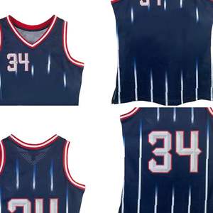 Maillot de basket-ball personnalisé à séchage rapide, respirant, athlétique, vente en gros avec faible MOQ - Product Image 3