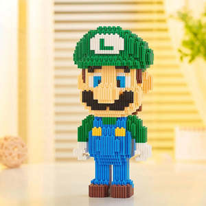 For Super Mario Luigi Nano <b>Block</b> Set ABS <b>Plastic</b> Construction Toy for Younger Players - Product Image 4