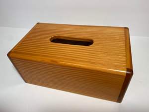 Luxury Walnut Tissue <b>Box</b> | Wooden <b>Paper</b> Holder for Bathroom & Living Room | Modern Desktop <b>Storage</b> Case | Home Decor Organiser - Product Image 3