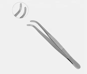 Fórceps curvos estándar para el pulgar Fuente de alimentación manual de acero inoxidable - Product Image 2