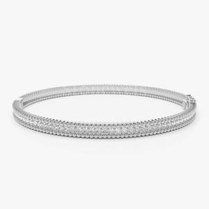 Trendy White Yellow <b>Rose</b> <b>Gold</b> Stacking Diamond <b>Bracelet</b> with Zircon for Wedding Parties or Gifts Fine Chain & Link <b>Bracelets</b> - Product Image 2