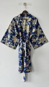 ชุดกิโมโนผ้าคอตตอนทำมือ, ชุดคลุมใส่อยู่บ้านสไตล์โบฮีเมียนน้ำหนักเบาใส่สบายให้ความอบอุ่นในฤดูหนาว - Product Image 5
